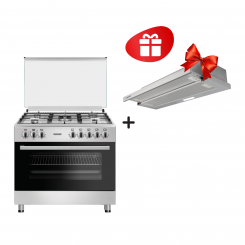 Комплект Плита DAUSCHER E9404LX + Вытяжка DAUSCHER DCH-8900IXA