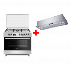 Комплект Плита DAUSCHER E9416LX + Вытяжка DAUSCHER DCH-9000BT
