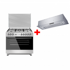 Комплект Плита DAUSCHER E9423LX + Вытяжка DAUSCHER DCH-9000BT