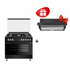 Комплект Плита HAUSBERG HC-9900BL + Вытяжка HAUSBERG HBCH-9000BL