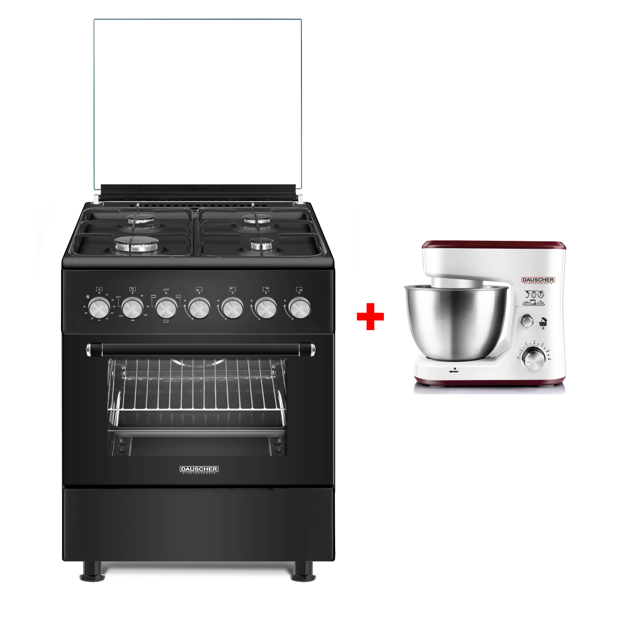 Плита комбинированная DAUSCHER E6413BL+DKP-4090SM-TURBO
